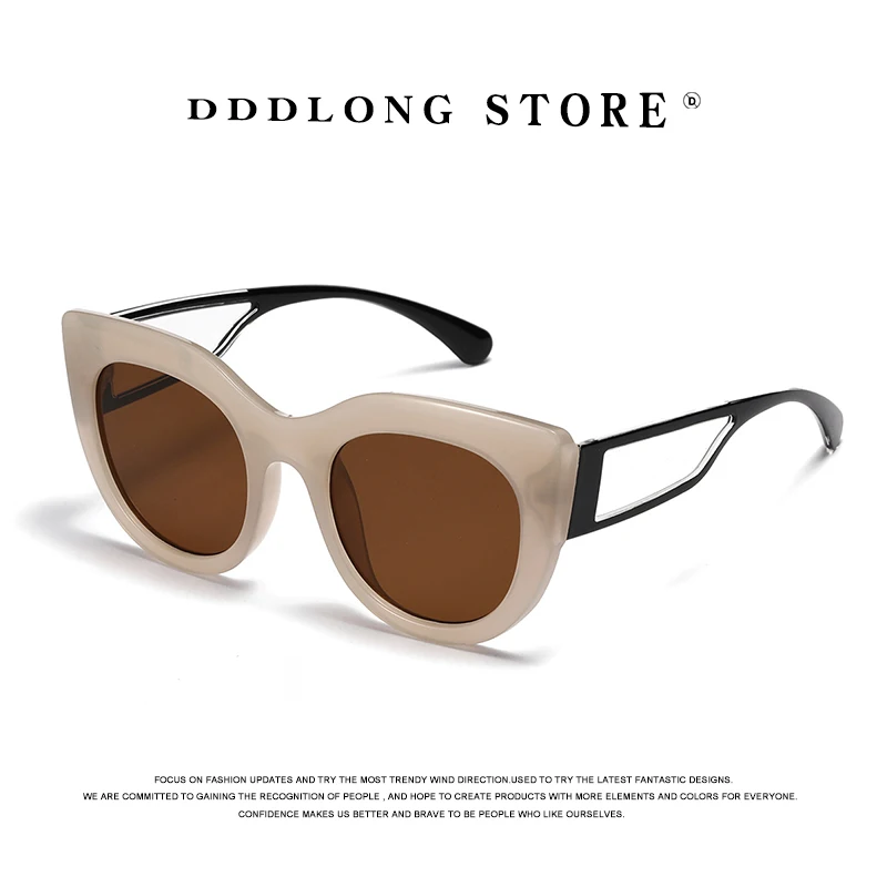 

DDDLONG Retro Fashion Cat Eye Sunglasses Women Men Sun Glasses Classic Vintage UV400 Outdoor D169