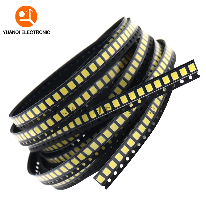 100pcs 2835 SMD LED 1W 0.5W 0.2W White 6000-6500K 3V 6V 9V 18V 36V 150MA 100MA 80MA 60MA 30MA High Brightness smd led