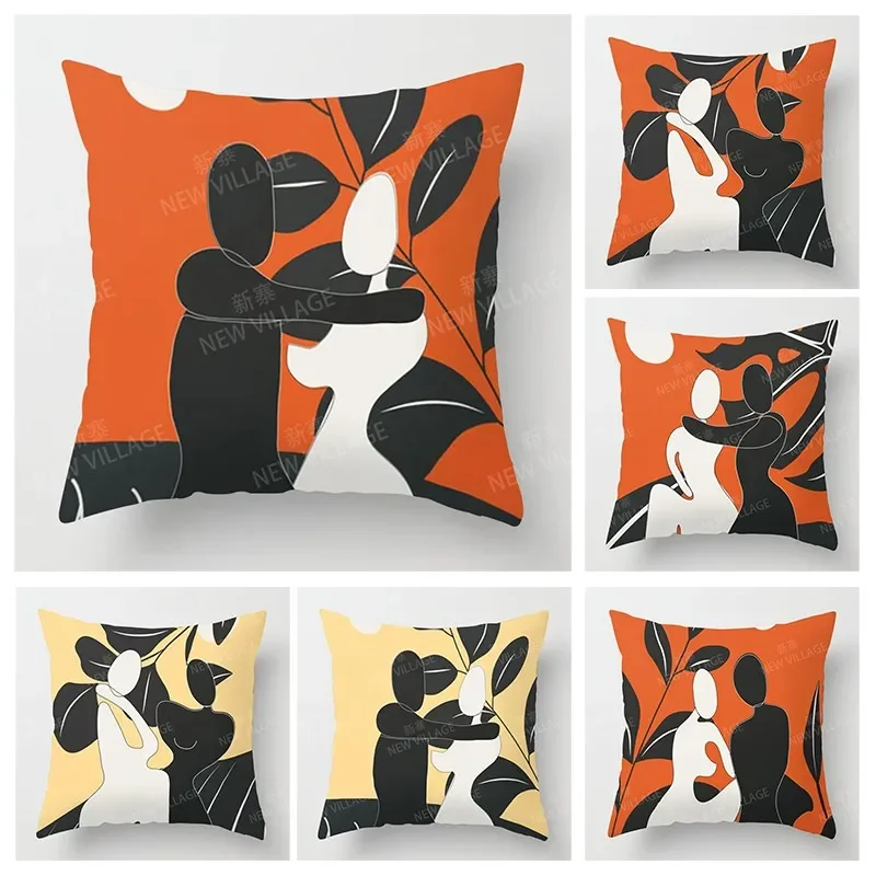 

Скандинавский осенний домашний декор, осенняя наволочка для диванной подушки, современный 45x45 см 45*45 50x50 60x60 см 40*40 см 35x35 morandi