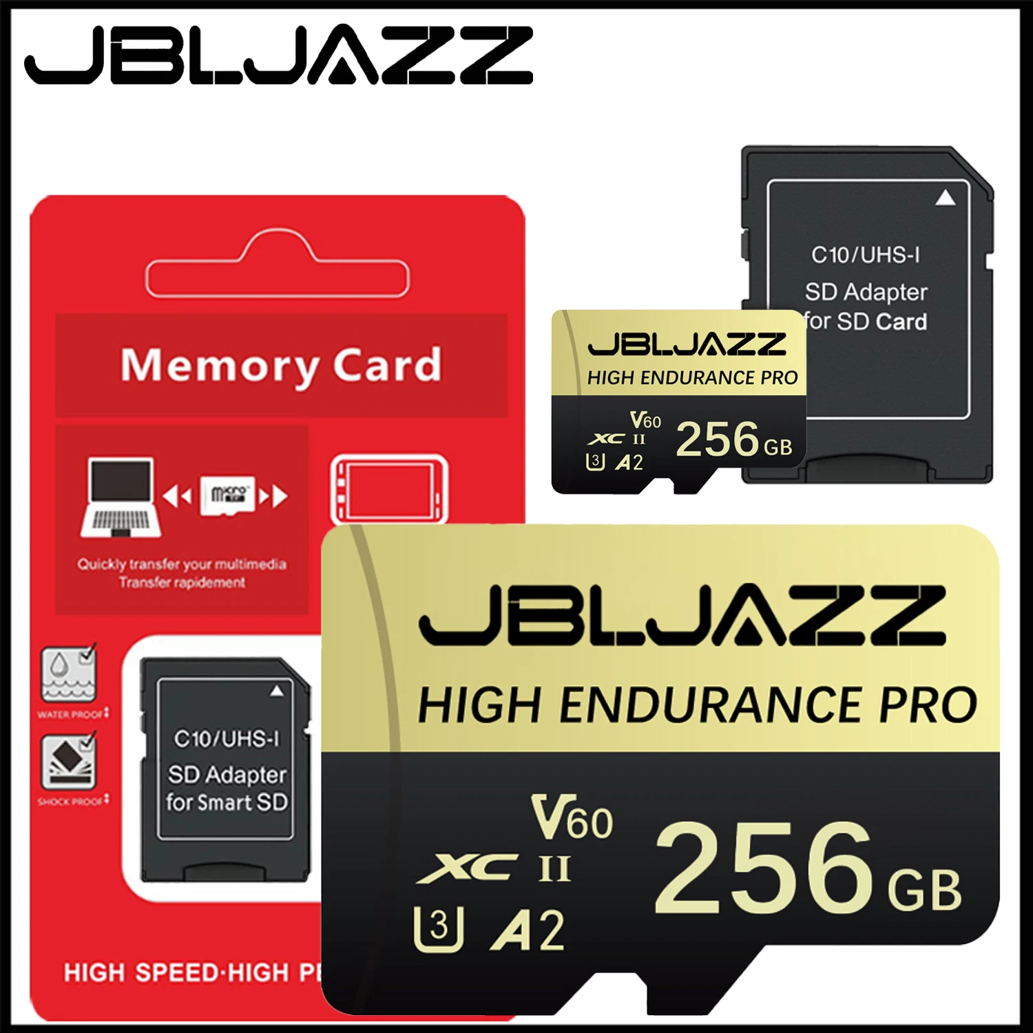 고내구성 SD 메모리 카드 128GB 256GB 512GB 실제 용량 마이크로 SD 카드 U3 고속 TF 플래시 카드 모니터링/카메라/PC용