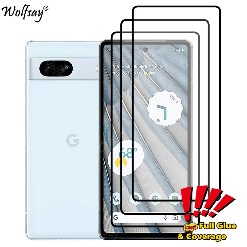 Pellicola Salvaschermo A Copertura Totale Per Google Pixel 7A Vetro Temperato Per Google Pixel 7A Glass Per Google Pixel 7A 7 6 6A 5A 4A 8 Pro