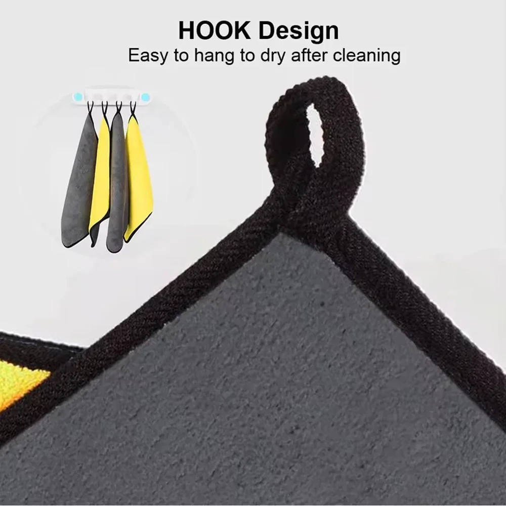 3/5/10PCS Microfiber Car Wash Towels – 30x30/60cm Drying & Detailing Cloths for Car Cleaning & Care