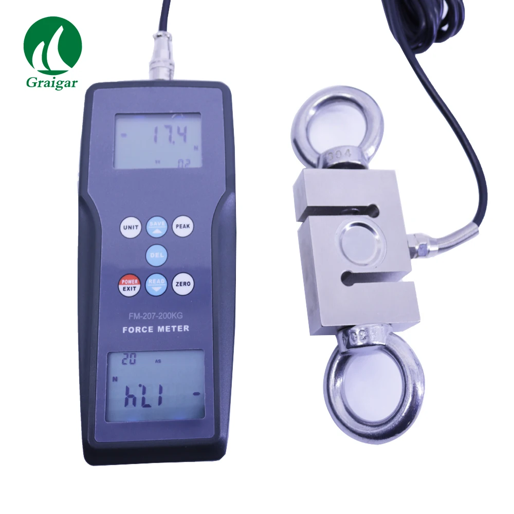 Original Digital Force Gauge Meter FM-207 With Data Memory Function FM207 Measuring Range of optional