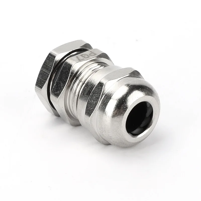 Stainless Steel Waterproof Cable Gland Set - 3 Pack (PG7, 3.0-6.5mm Range)