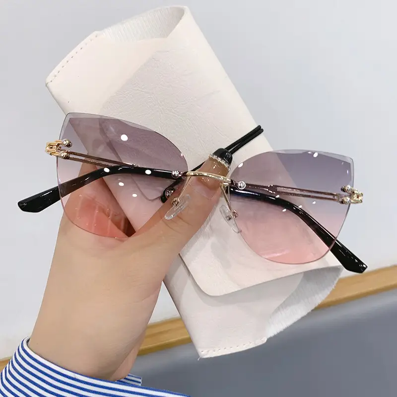 New Sunglasses Man Woman High Quality Cat Eye Metal Frame Glasses Unisex Fashion Brand Sun Glasses Versatile Trend Outdoor Sh - Image 4