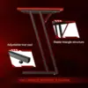 L Shaped Gaming Desk Computer Corner Desk PC Gaming Desk Table with Large Monitor Riser Stand  (Black, 51 Inch) 5