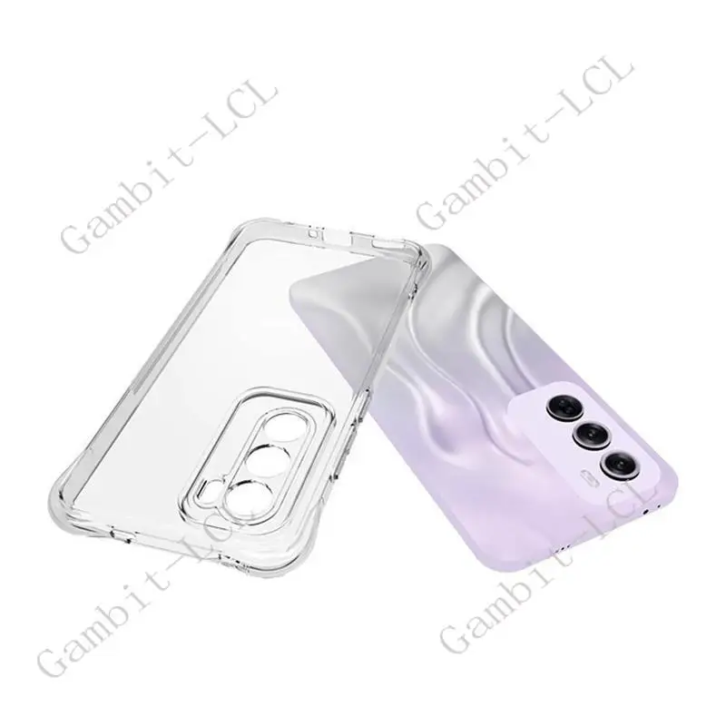 Premium Shockproof Anti-Falling Soft Silicone TPU Case - Original Back Cover for OPPO Reno12 Pro Global 2024