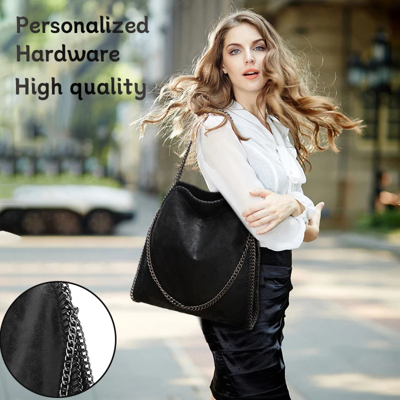 Women's Bag Foldable Chain Bag Large Capacity Single Shoulder Handbag Woman Fashion European and American Female Bags New Style