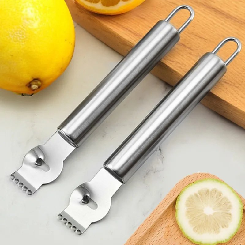 Stainless Steel Lemon Lime Orange Peeler Fruit Zester Citrus Scraper