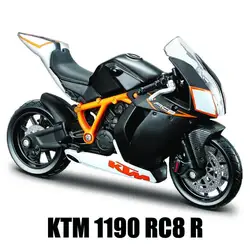 Deluxe 1:18 Alloy Motorcycle Replica - Authentic Original Simulation Toy (KTM 1190 RC8 R)
