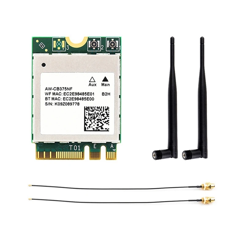 

Waveshare Adapters Aw-Cb375nf Dual Band Wireless Network Card 2.4G/5Ghz Dual Band Wifi5 Generation Wireless Module