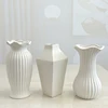 Nordic Style Ceramic Vase Flower Hydroponic Modern Large Vase Luxurious Design Living Room Yaron Aesthetic Home Decoration FYVS 5