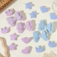 Children Bow Hair Clips Baby Girls Mini Star Love Crown Hairpins Soild Colors Barrettes New Year Kids Hair Accessories Gifts 5