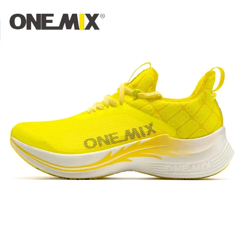 Running Shoes ONEMIX Carbon Plate Marathon Running Racing Shoes Professional Stable Support Shock-relief Ultra-light Rebound Sport Sneakers
