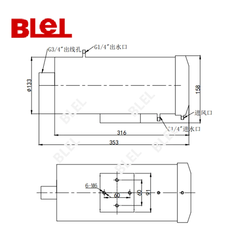 304/316 Water Cooled Camera Housing Explosion Proof High Temperature Camera Housing