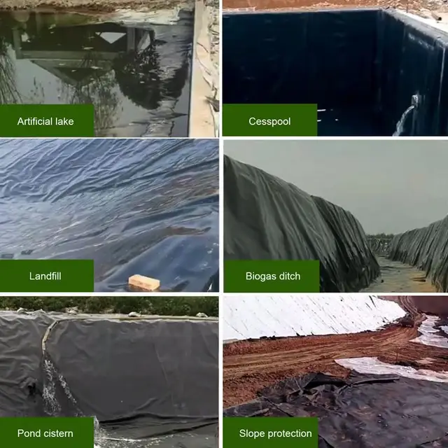 Hdpe Fish -Tó Bélés Vízálló Tó Bélések Kerti Medencék Megerősített Tereprendezés Medence Membrán Vízkertekhez - Image 5