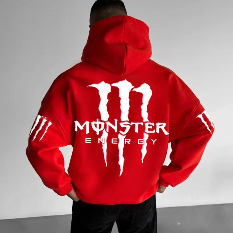 Monster Energy Hoodies – Water Resistant Hip Hop Streetwear Pullover Hoodie