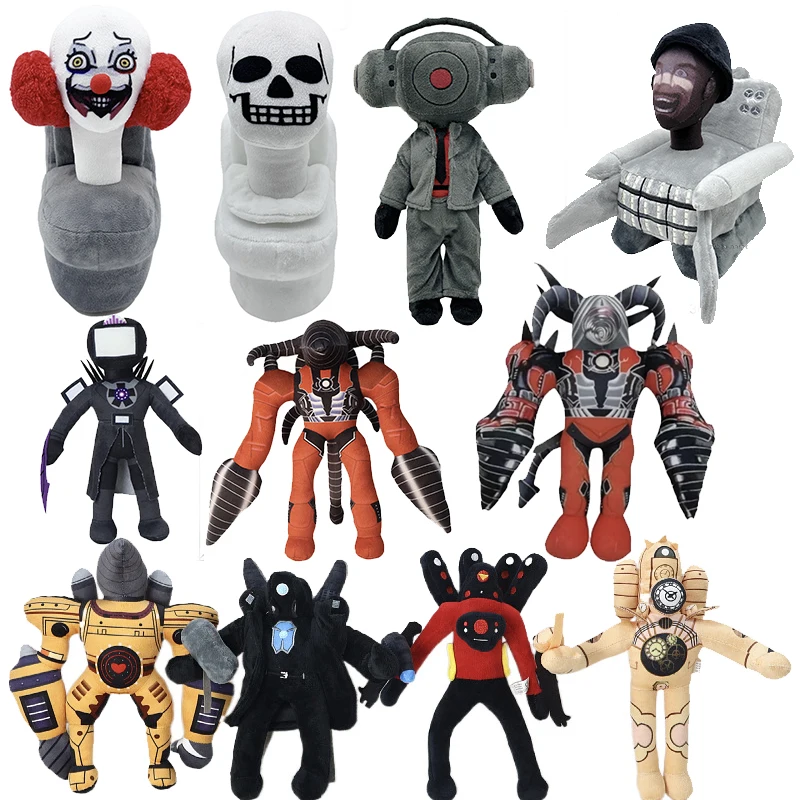 63Style Skibidi Toilet Peluche Peluche Cameraman Tv Man Skibidi Dop Dop Sì Sì Titans Camcordeman Speakerman Speaker Man Doll