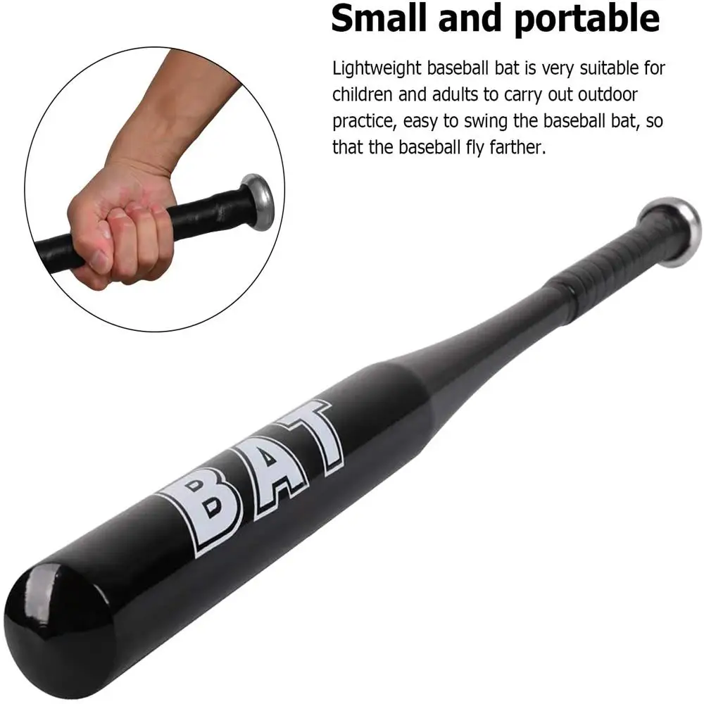20in Aluminum Alloy Thickened Baseball Bat Children's Soft Baseball Practice Bat Outdoor Sports Equipment Home Self-Defense Tool