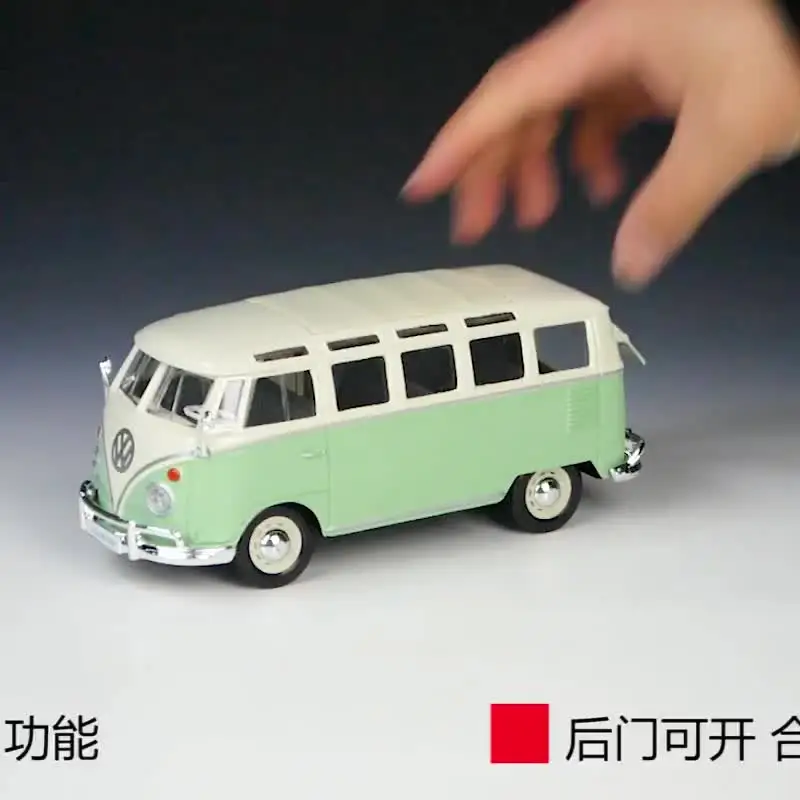 Фигурка Мертора 1: 24 Volkswagen Van SAMBA реплика модели автомобиля из сплава орнамент