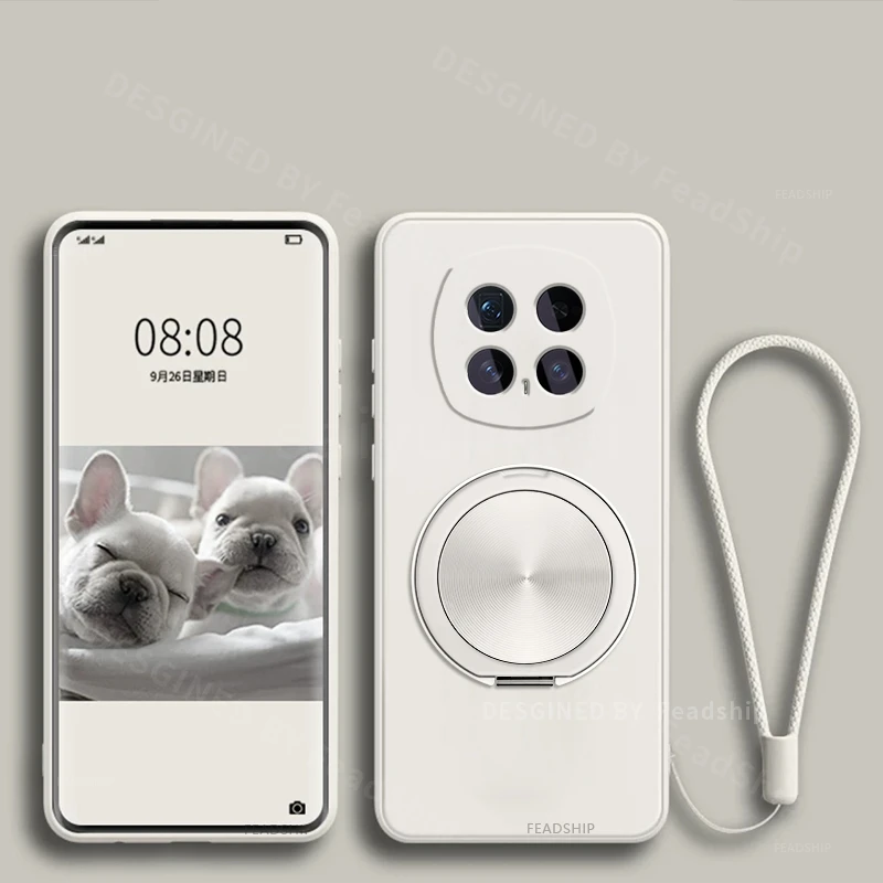 Silicone Protective Phone Case with Magnetic Holder and Screen Film