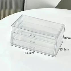 3 - Layer 72 - Grid Large - Capacity Jewelry Storage Box for Rings, Earrings, and Necklaces (Clear 3layer empty)
