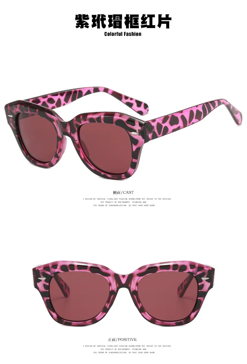Unregelmäßige Nieten-Sonnenbrille 2024 Neue Strand- und Ausflugs-UV-Sonnenbrille Outdoor-Reitbrille Modischer Trend Business Casual – Detail 8