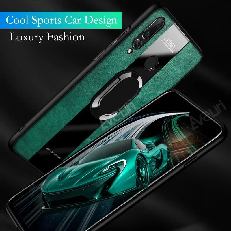 Leather Phone Case with Ring Holder