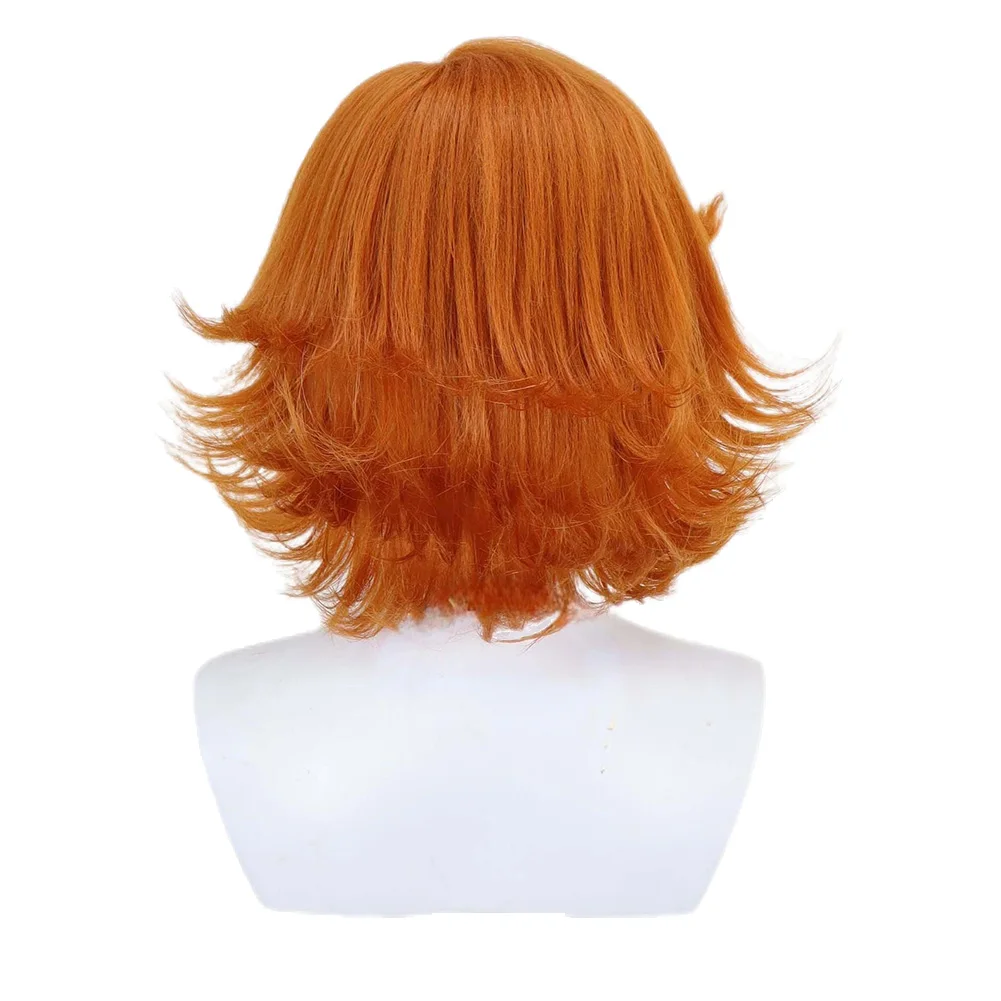 Game Rivals Doreen Green Cosplay Orange Short Wigs Costume Prop Squirrel Girl Disguise Headgear Women Halloween Carnival Suits