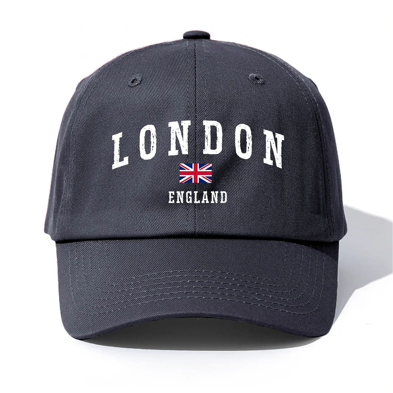 1pc LONDON Print  Baseball Cap for Adults,  Minimalist Retro Style Casual Soft Adjustable Dad Hat, Perfect As Gift