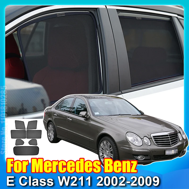 For Mercedes Benz E Class W211 2002-2009 200 280 Car Window SunShade Front  Windshield Auto Curtain Sun Shade Visor Net Mesh