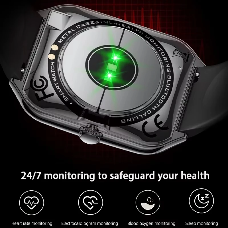 LIGE New Ultra Thin Smart Watch Men 1.96"AMOLED 368*448 HD Pixel 3ATM Waterproof Call Reminder Smartwatch Ladies For Android iOS