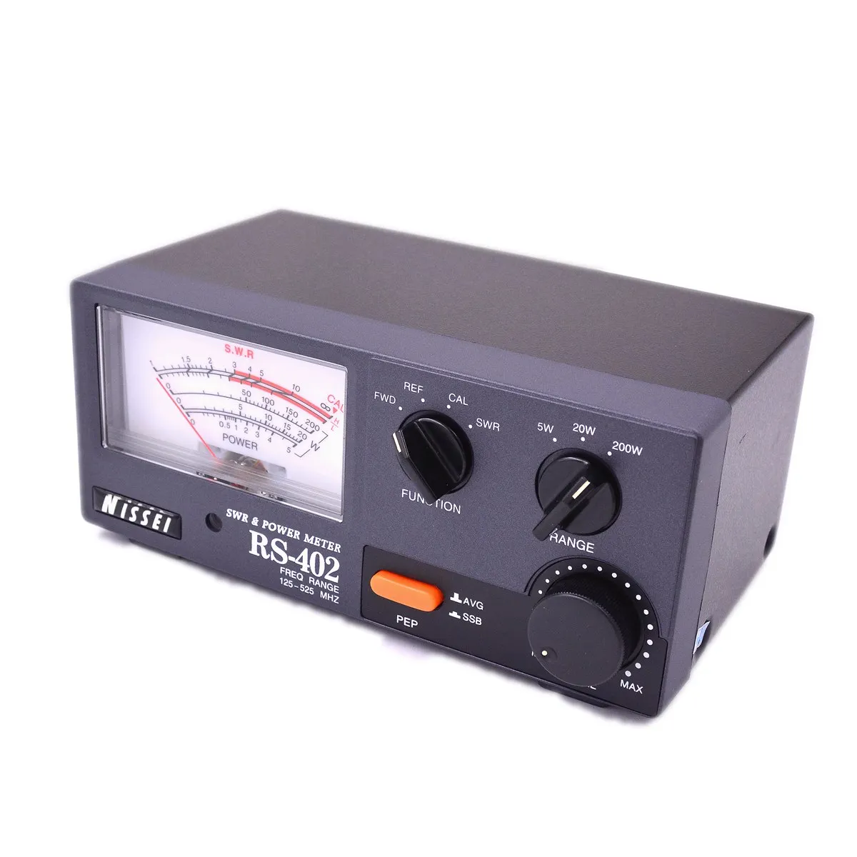 NISSEI RS-402 SWR Watt Meter 125～525Mhz 3～200W SO239 for Mobile Radio Communication Antenna Accessory FWD REV VSWR Tester