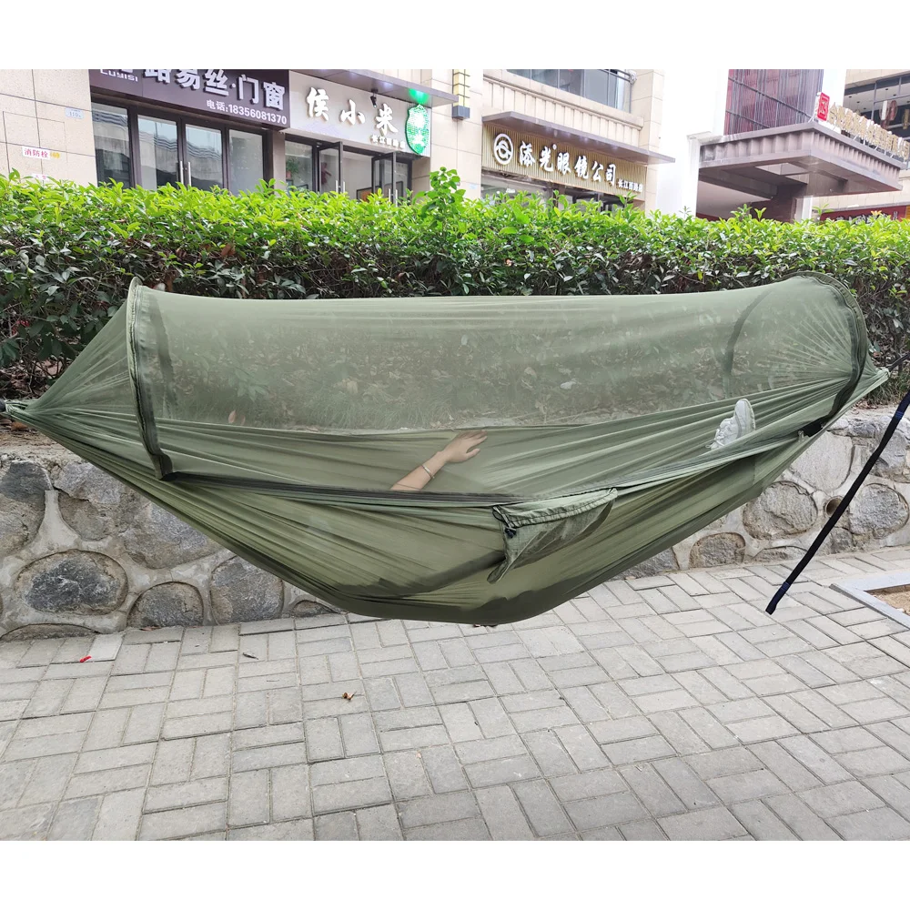 Cirkel Eik Atticus Grote Camping Hangmat Met Klamboe Pop Up Parachute Lichtgewicht Opknoping Hangmatten  Boom Bandjes Swing Hangmat| | - AliExpress