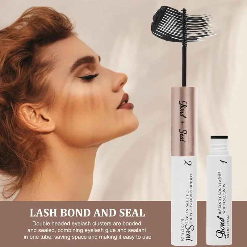New Lash Bond And Seal Cluster Lash Glue 2 In 1 Per Extension Ciglia Fai Da Te Colla Impermeabile A Lunga Ritenzione Per Lash Clusters 5Ml