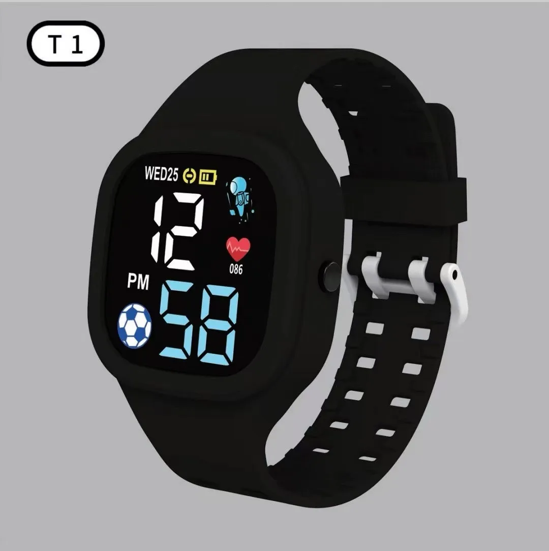Fashion Sports Watch For Boys Girls Led Digital Kids Watches Children's Waterproof Silicone Watch Unisex WristWatch reloj nino 6