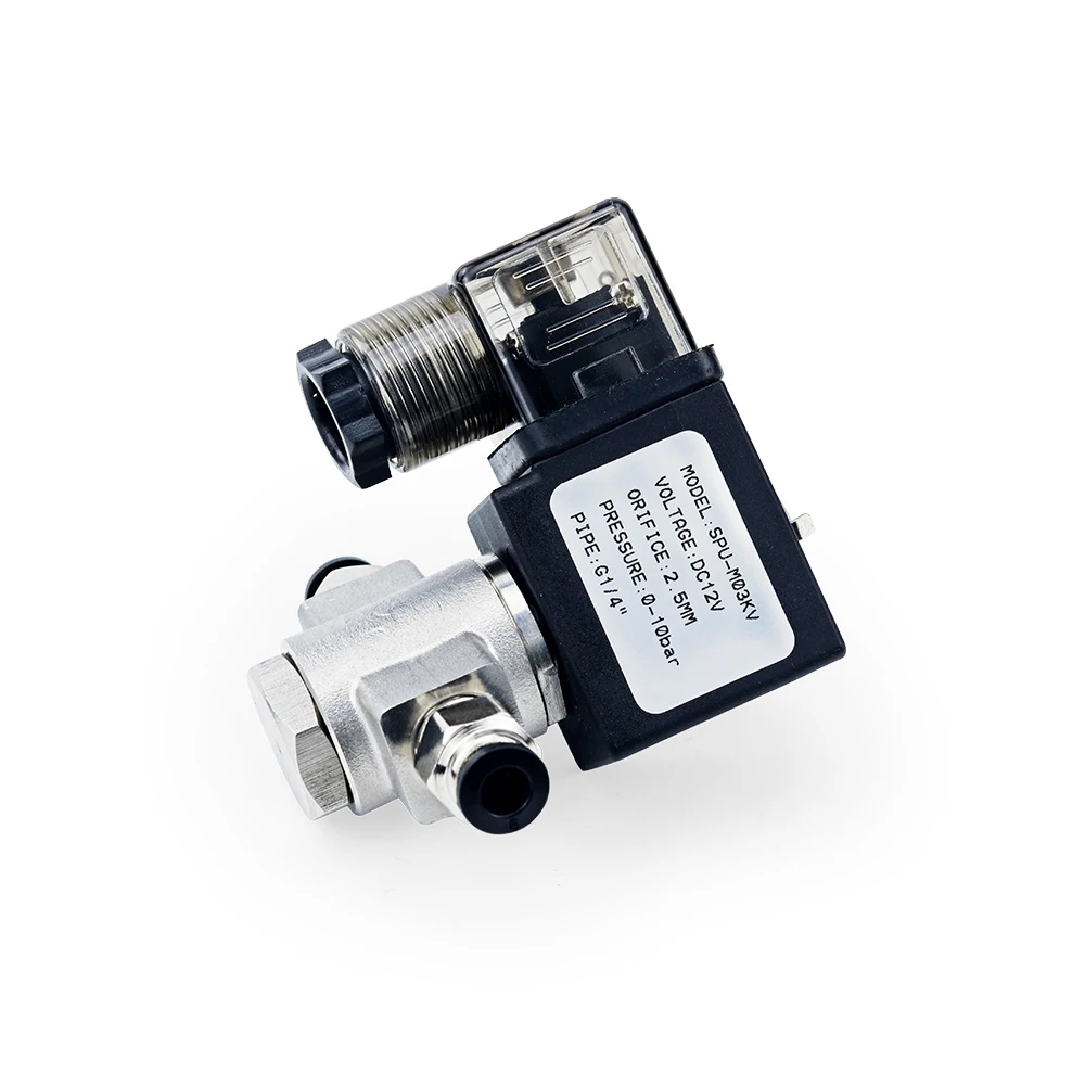1-1/4" Stainless Steel Solenoid Valve - 110V AC Normally Closed, Viton Seal, For Water/Air/Oil