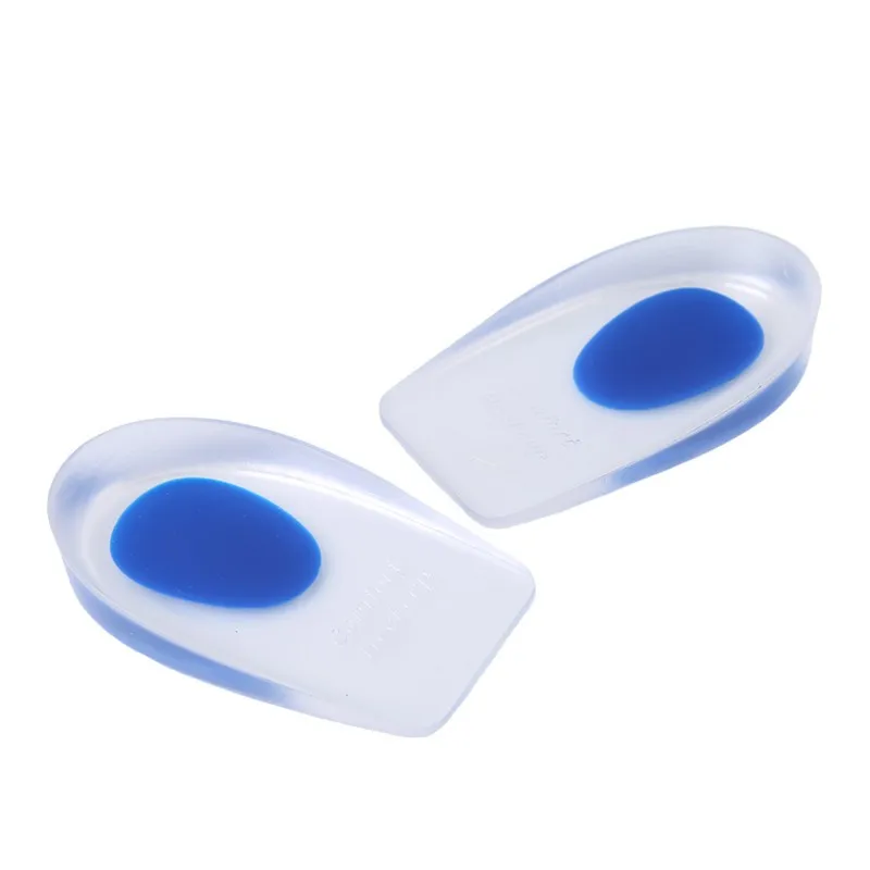Soft Silicone Gel Insoles for Heel Spurs Pain Foot Cushion Foot Massager Care Half Heel Insole Pad Height Increase Tools