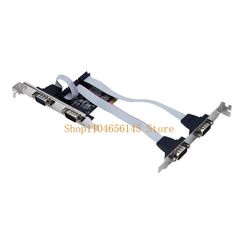 652F PCIE 2포트 직렬 확장 카드 DB25 프린터 병렬 포트 산업용 등급