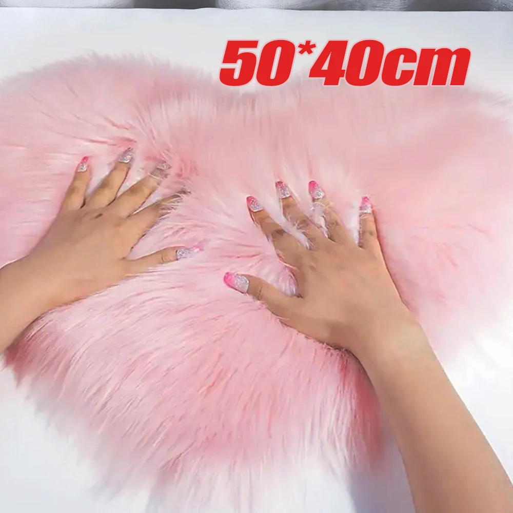 40x50cm Pink Love Heart Plush Nail Hand Rest Pad White/Grey/Pink Practice Cushion Foldable Hand Rest Pad Soft Manicure Art Tool