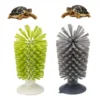 Amphibian Friendly Turtle Back Scrub Brush PVC Suction Cup Exfoliation Tool for Removing Shell Scutes and Promoting Shell Health 6