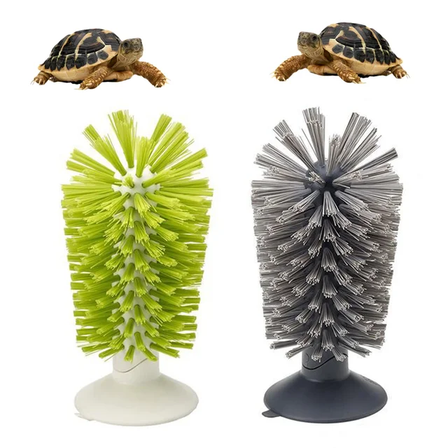 Amphibian Friendly Turtle Back Scrub Brush PVC Suction Cup Exfoliation Tool for Removing Shell Scutes and Promoting Shell Health 6