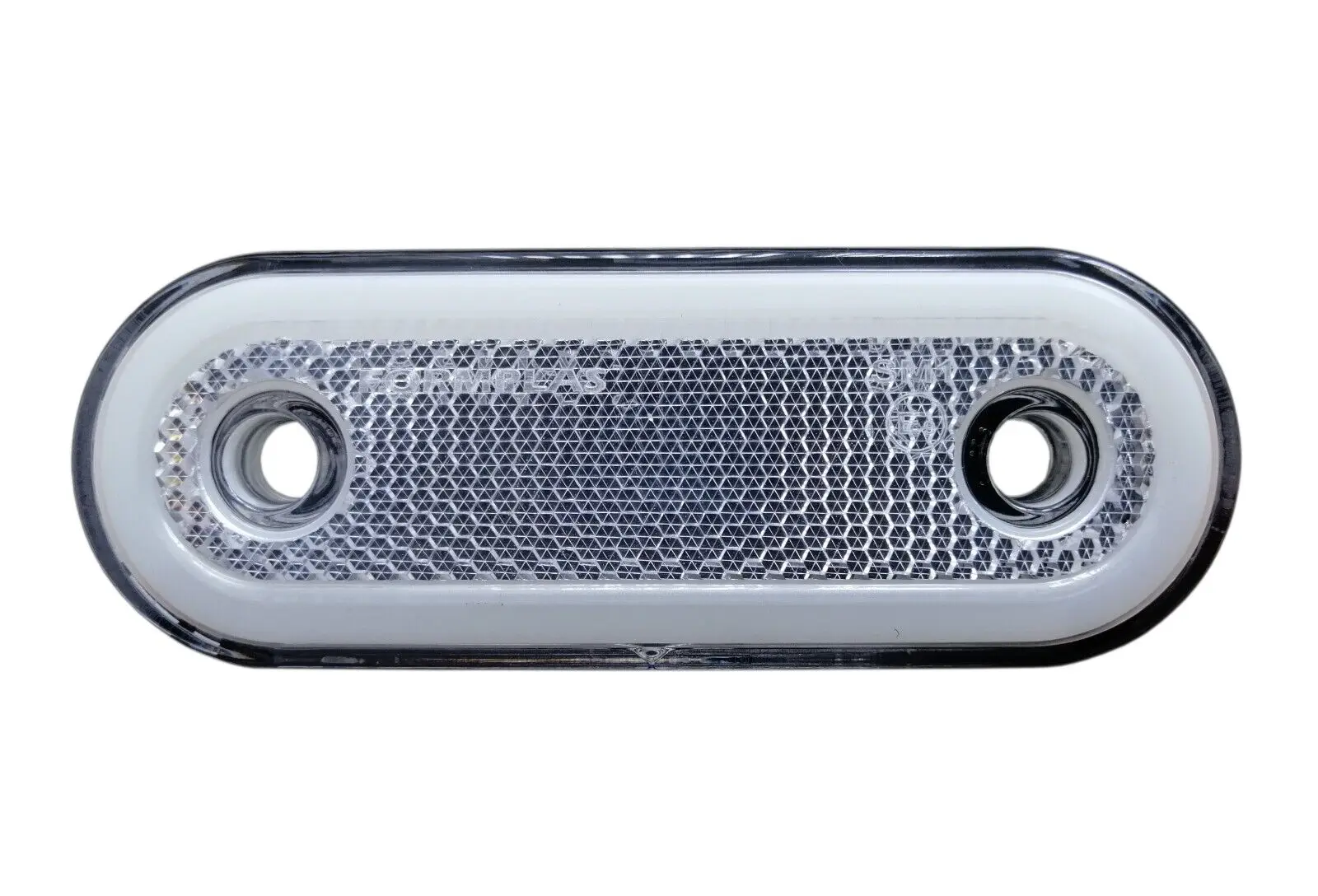 Neon Bianco Ovale LED Anteriore Lato Luci Di Ingombro 1x 12-24v