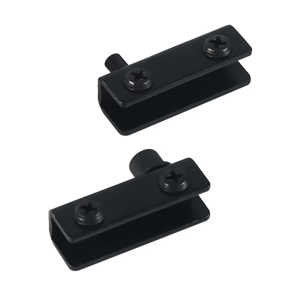 Description Picture 6 of item2Pcs Premium Stainless Steel Glass Door Hinges With Rubber Pads & Gel Cap No Drilling Fits 5-6mm Glass Furniture Hardware Parts