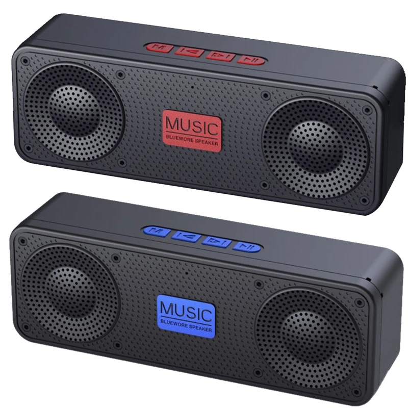 Portable FM Radio Bluetooth 5.0 TWS Speaker MP3 Player