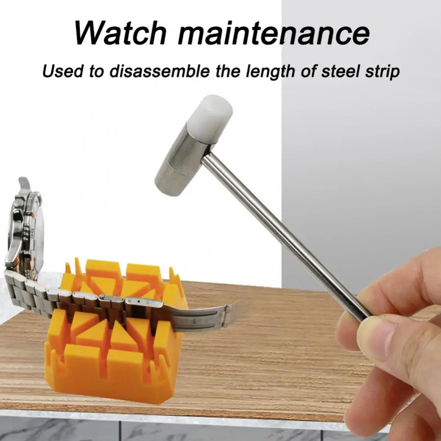 Mini Hammer Mini Hammer Double-headed Design Band Strap Bracelet Advanced Hammer Jewelry Watchmaker Repair Tool Maintenance mini hammer