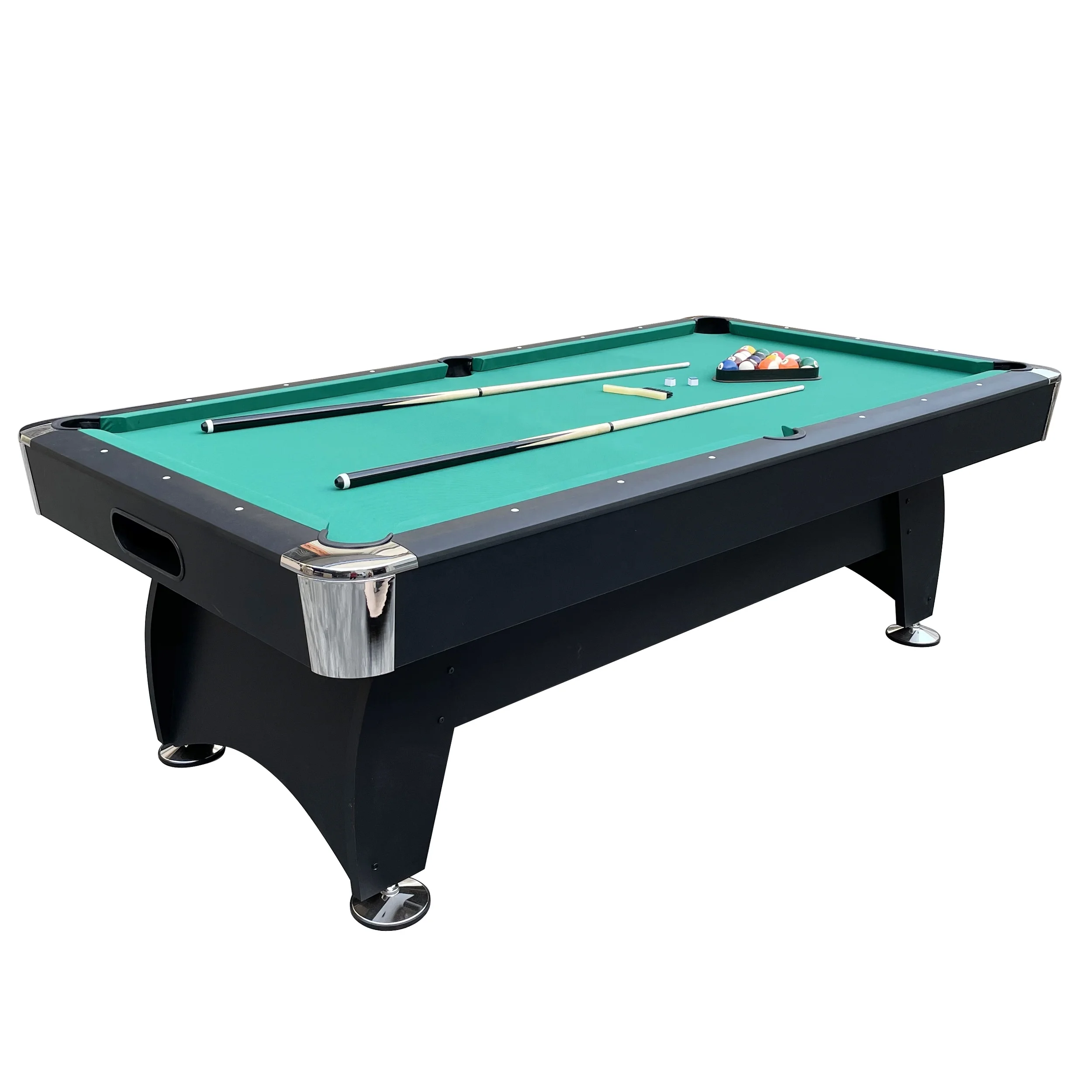 New designed 84 inch 7ft  Billiard & Snooker Pool game table  with all accessories in Green Blue color TP-8406 TP-8407