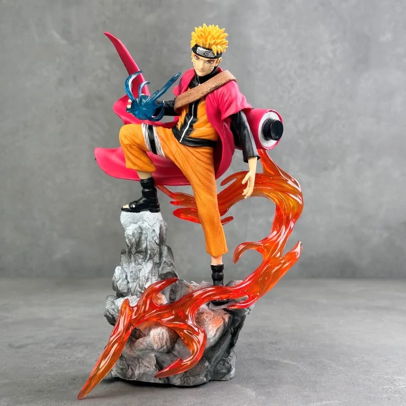 Naruto Anime 25cm Action Figure PVC Statue - Uzumaki & Uchiha Characters - Desktop Ornament & Collector's Item