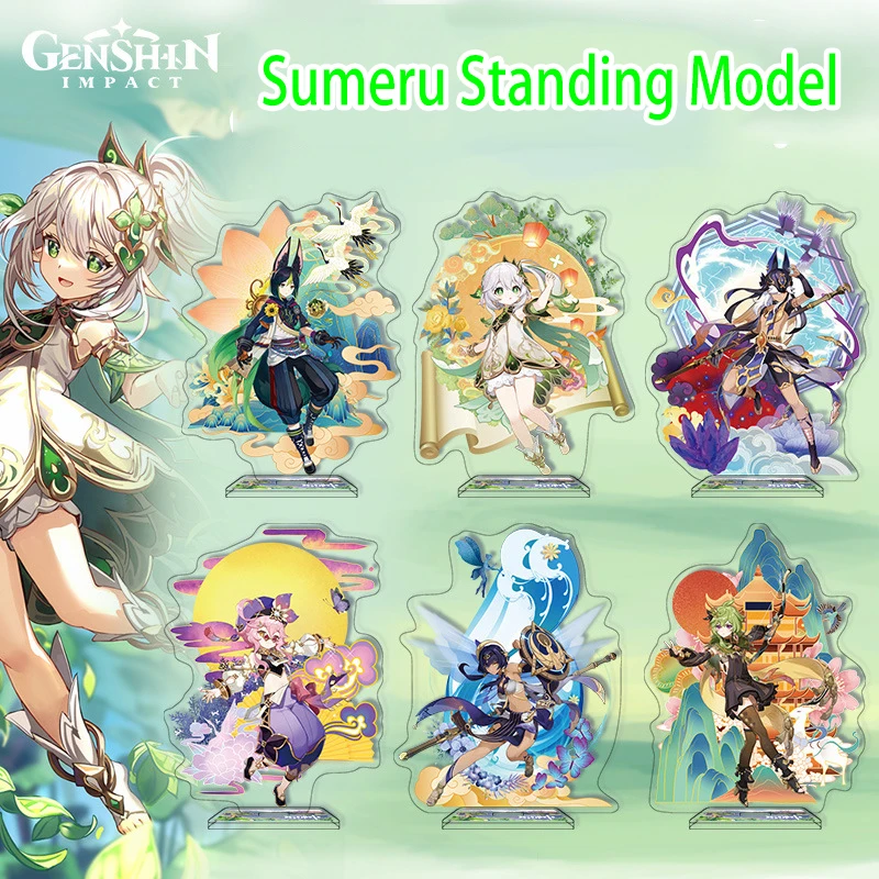 

Game Genshin Impact Nahida Nilou Layla Acrylic Stand Model Toy Sumeru Cyno Layla Cartoon Standing Plate Desk Decoration Props