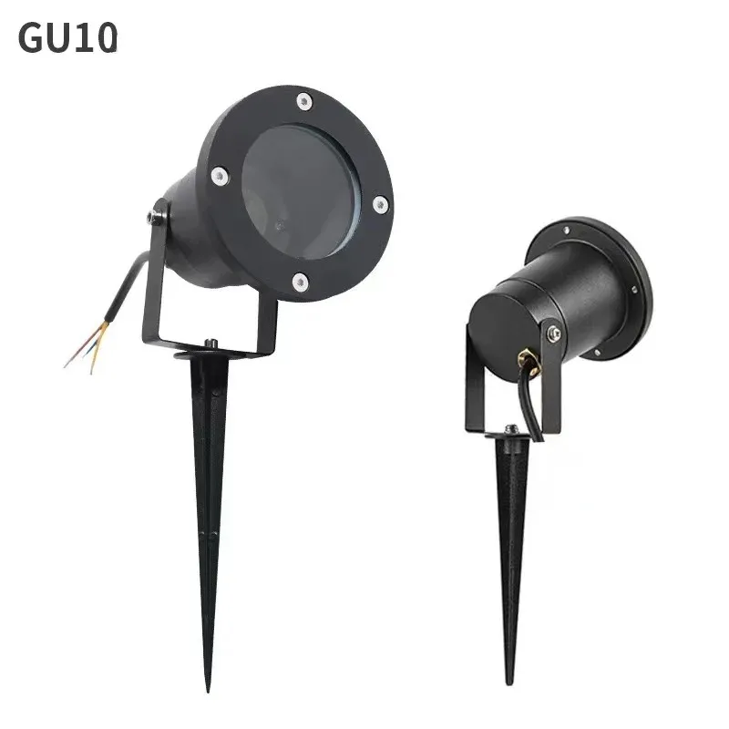Outdoor LED Garden Lawn Lamp GU10 Blub MR16 IP65 Waterproof Plug-in Ground Path Aisle Landscape Spot Lighting 220V